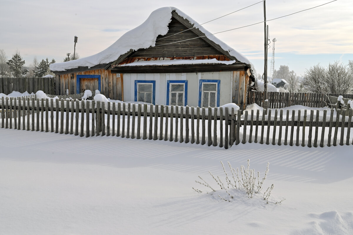 Зима в деревне - Василий Колобзаров