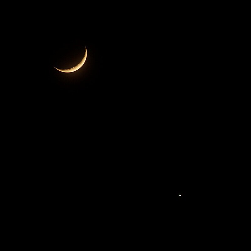 Народившаяся Луна и Венера - Сеня Белгородский