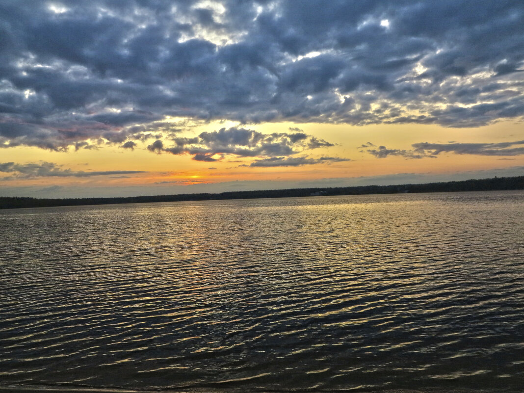 Закат на озере - Наталья 