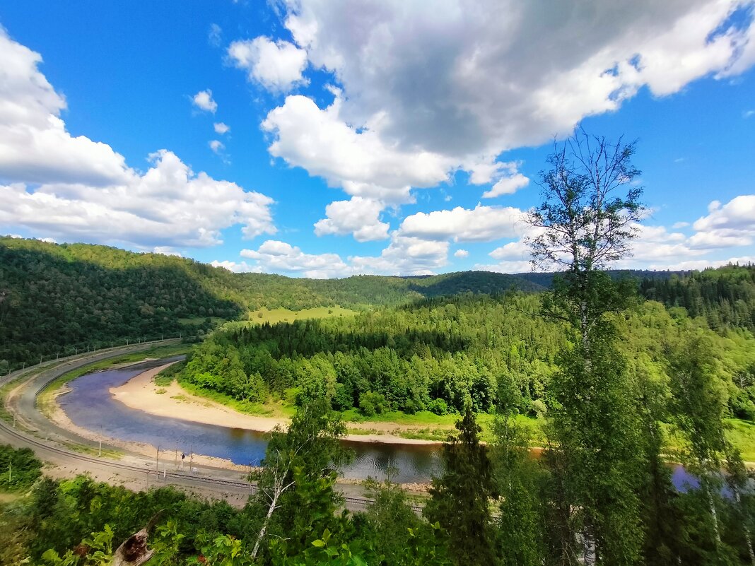 Река Инзер в Башкирии