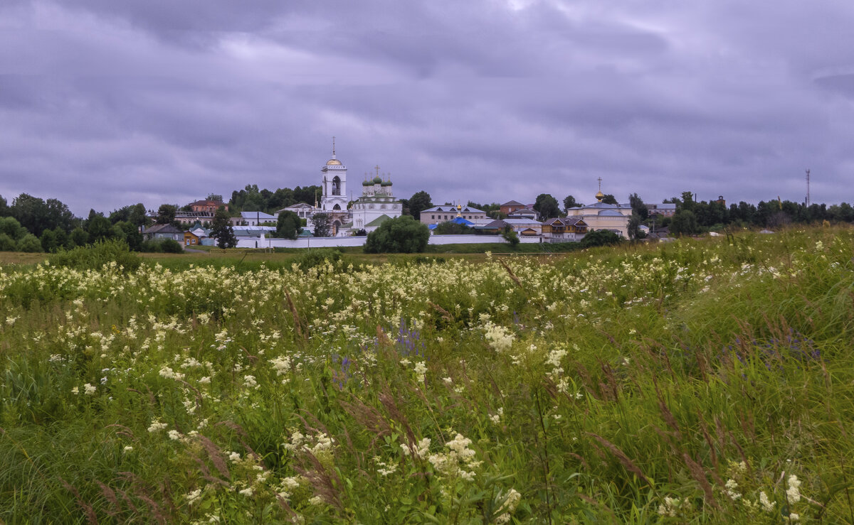 Вид на Свято-Богоявленский мужской монастырь в поселке Мстёра - Сергей Цветков