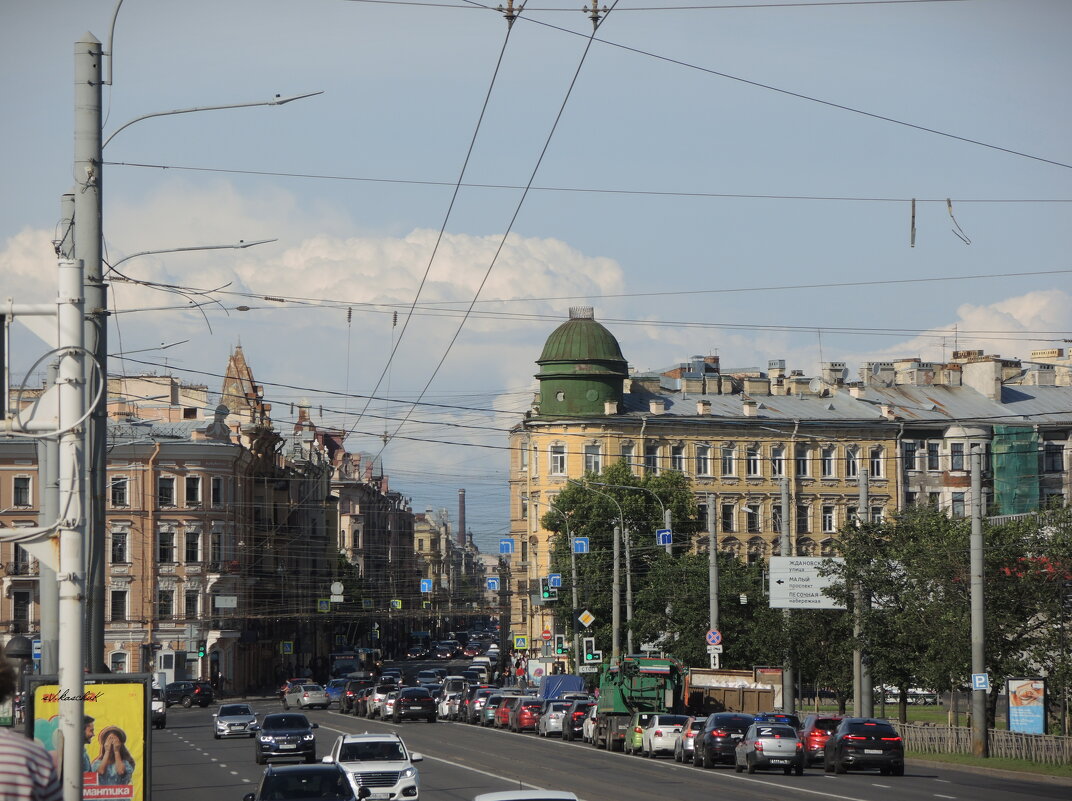 вид Большого проспекта Петроградской стороны с Тучкова моста - sv.kaschuk 