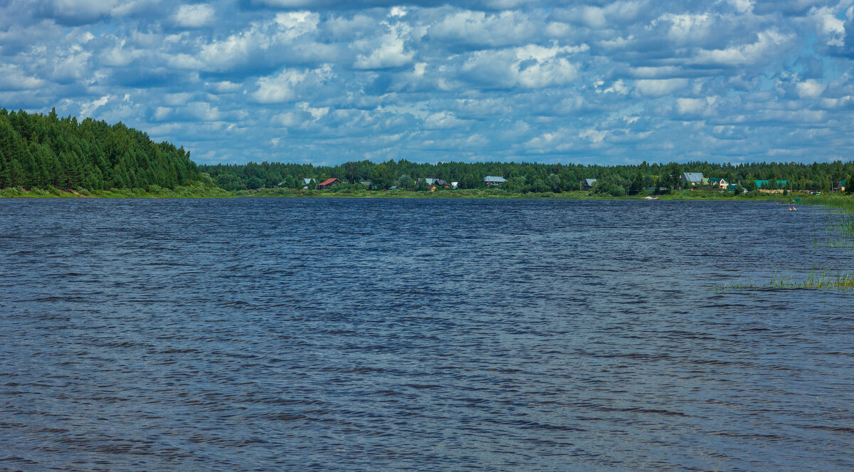 Ananyino village in the distance on the shore near the Kubena River on a July afternoon | 3 - Sergey Sonvar