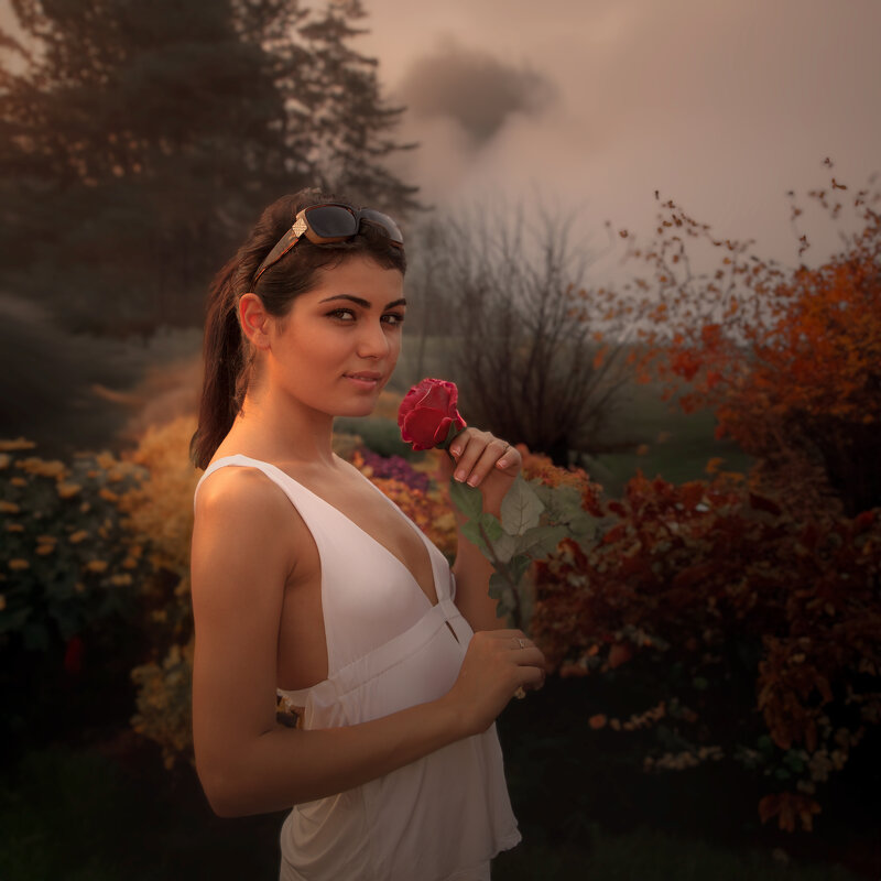 Портрет с розой - Дмитрий Булатов
