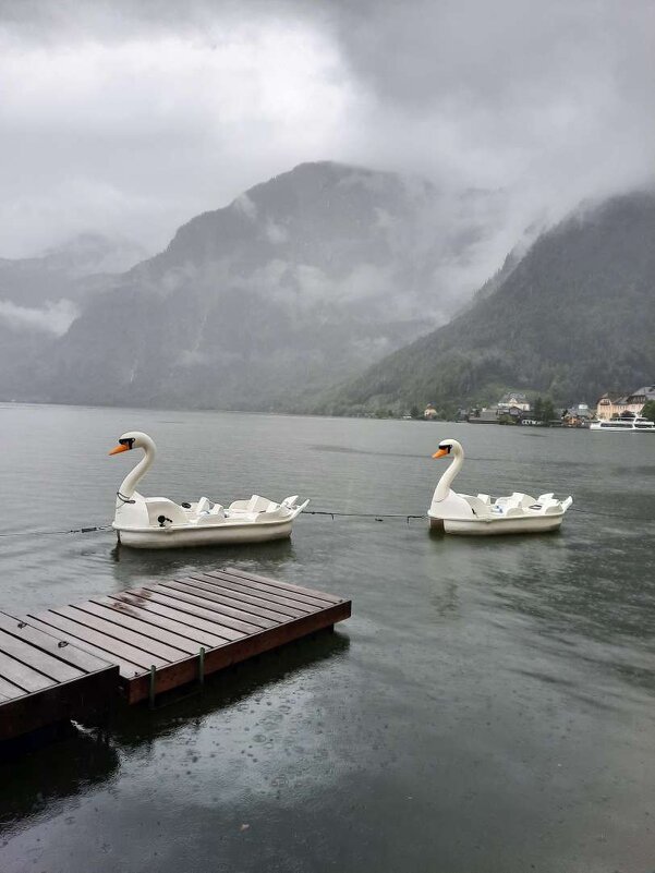 Озеро Гальштатзее в Австрийских Альпах.... - Galina Dzubina