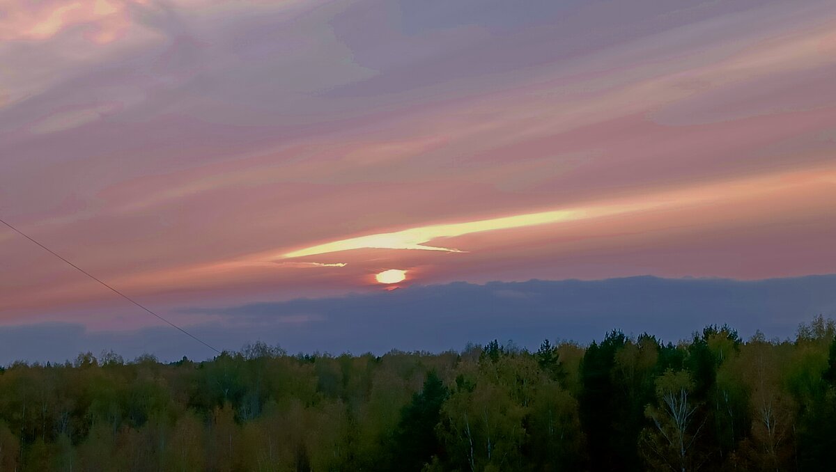 закат над лесом - Владимир 