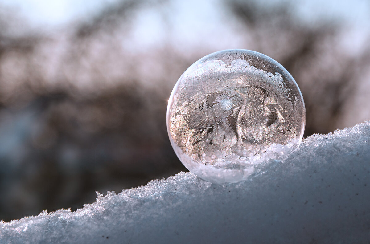 Мыльный пузырь на морозе - Ирина Полунина