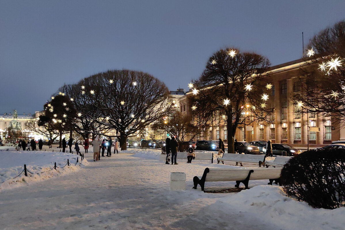 СПБ. Прогулка по городу вечером под Новый год - Стальбаум Юрий 