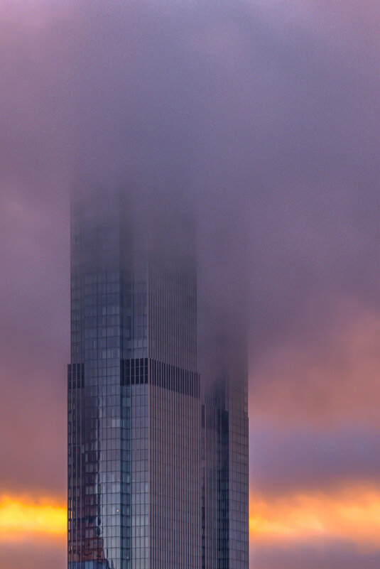 Башни в тумане на закате - Георгий А