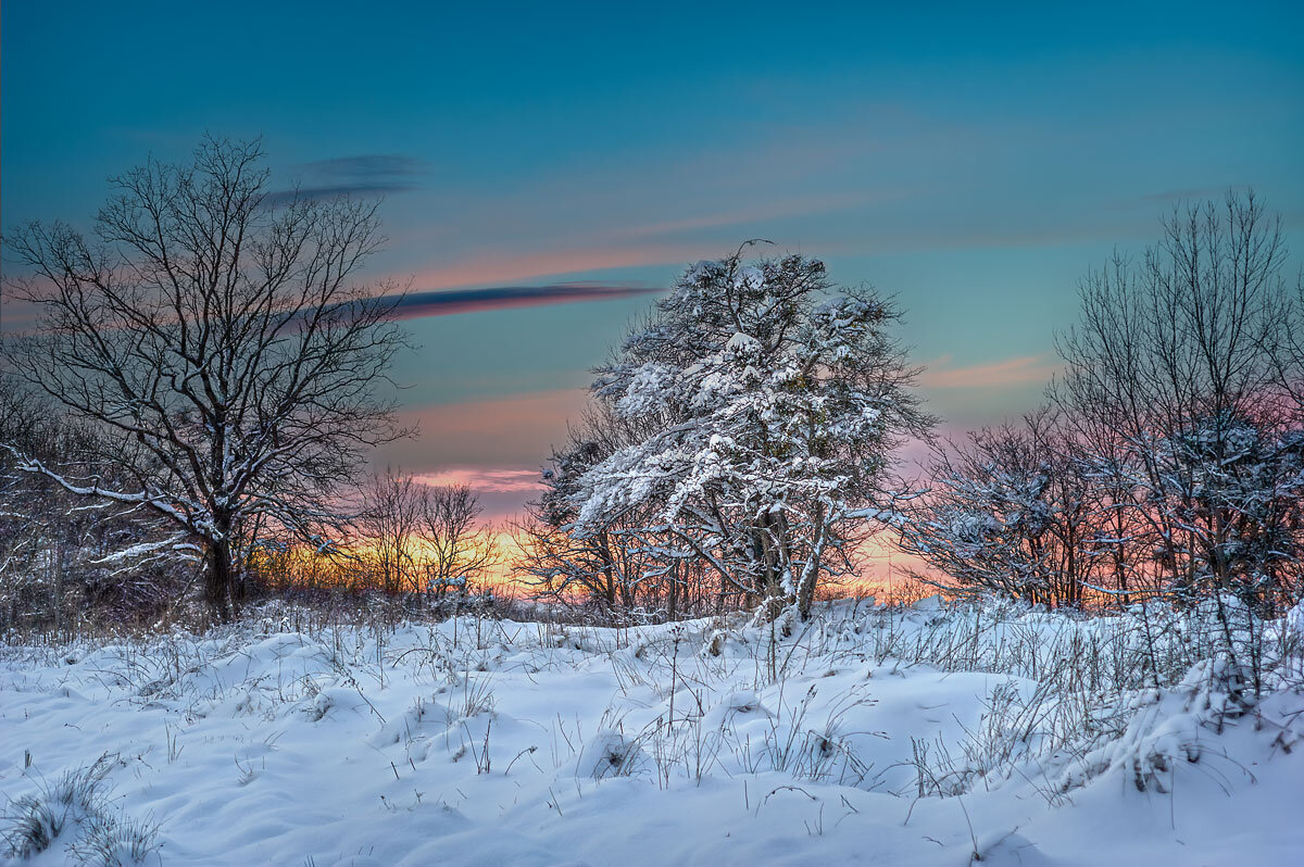 Закат зимой - Геннадий Клевцов