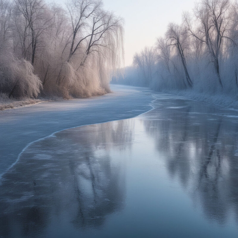 Река Десна морозным утром - Sergei Vikulov