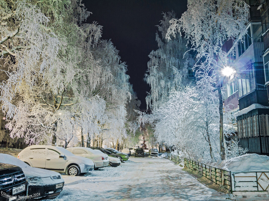 Зимняя красота в своем дворе) Ухта, Республика Коми - Николай Зиновьев
