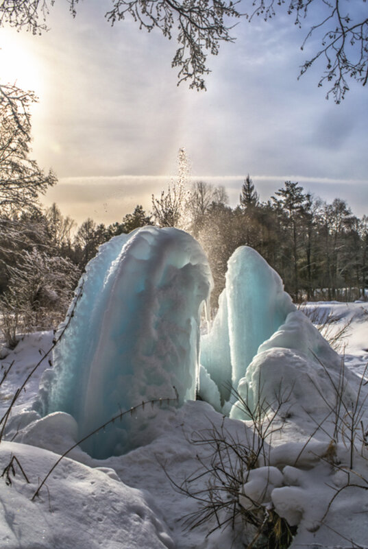 Природный фонтан "Судогда" в морозные зимы - Сергей Цветков