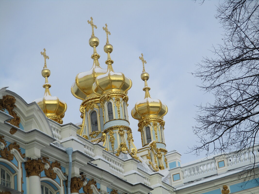 Купола церкви Екатерининского дворца. - Татьяна Ф *