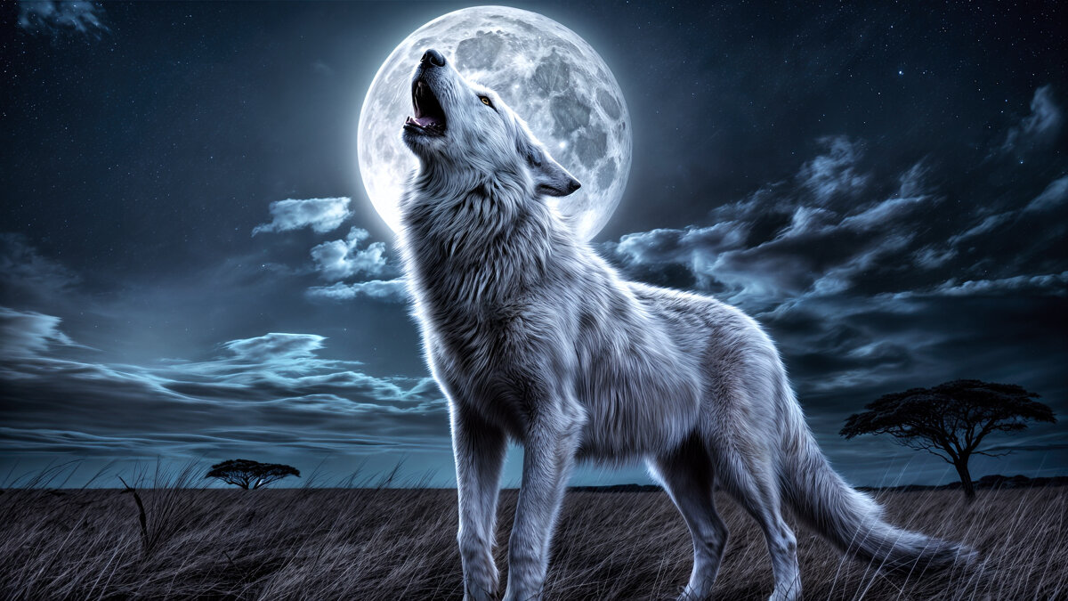 Волк воющий на луну - Анатолий Клепешнёв