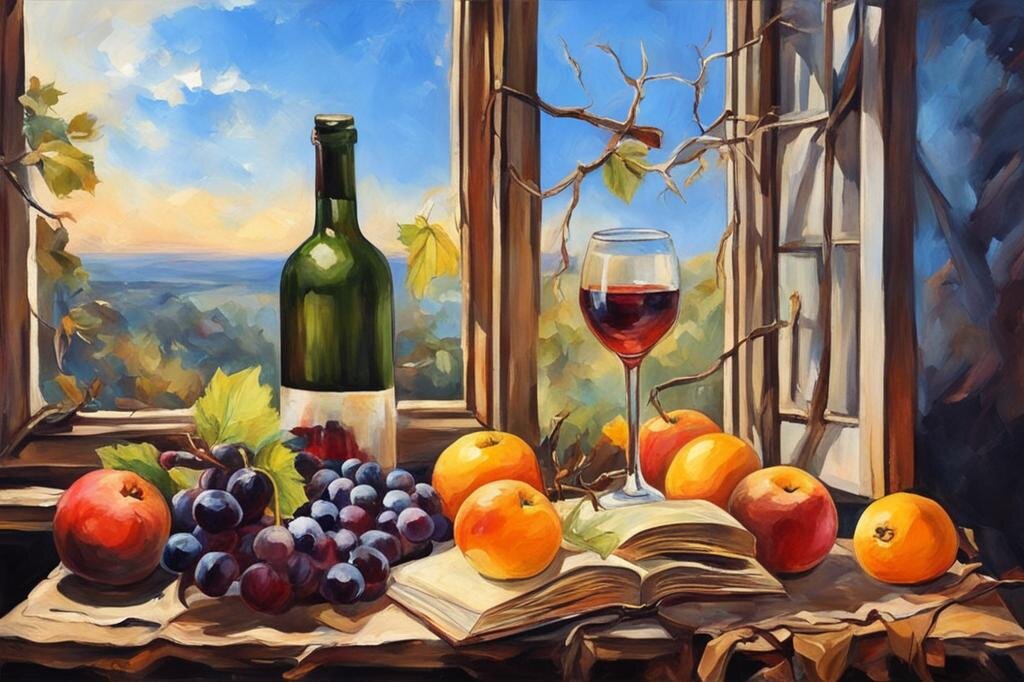 Вино и фрукты - Юрий Гайворонский