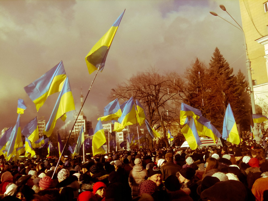 Митинг связный с евроинтеграцией в Харькове 1 - Александр Сальтевский