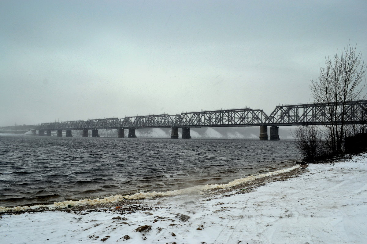 Мост через реку Волга. г Зеленодольск. - Ильсур 