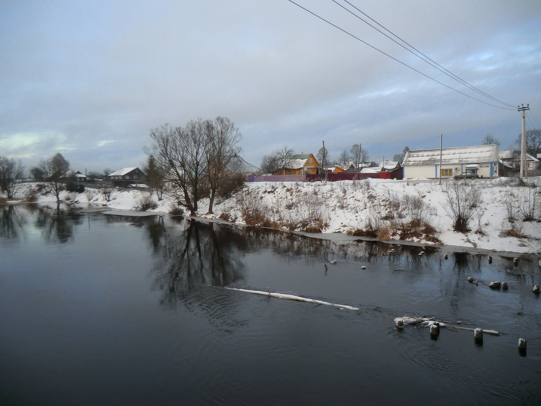 Река Западная Двина, город Западная Двина, 30 ноября 2013... - Владимир Павлов