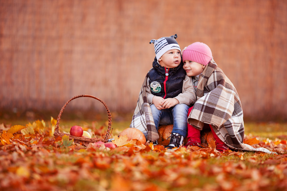 Красивые дети осень