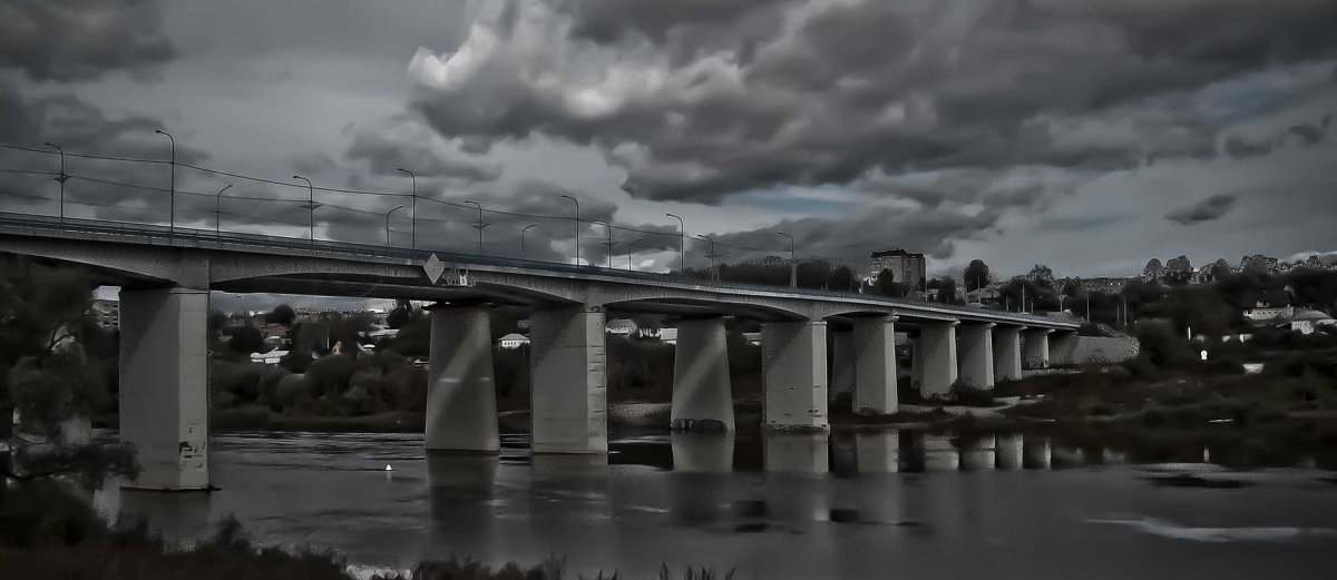 Мост через Оку в г. Алексин Тульской области - Александр Лебедев