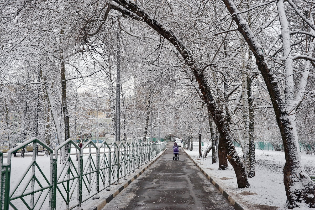 Первый снег в Москве. - Юрий Шувалов