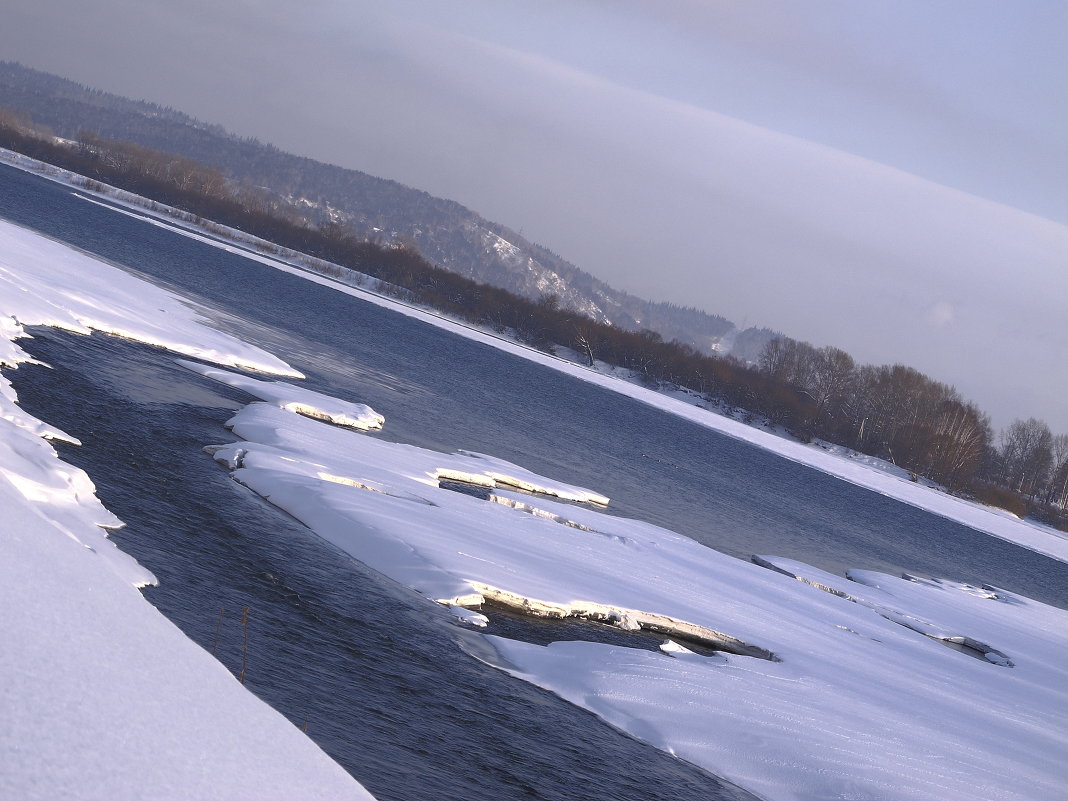 Узор льдин на реке Томи - Нина северянка