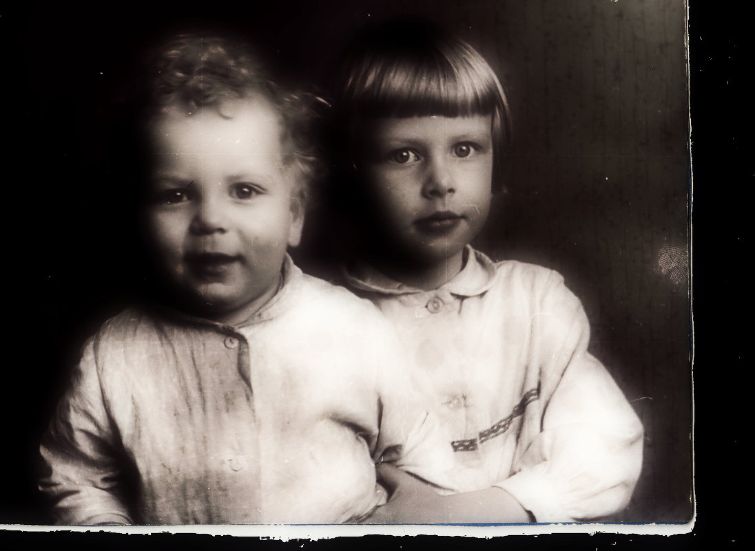 Старое фото, автопортрет с братом - sv.kaschuk 