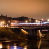 Вечерний Смоленск. Мост через Днепр. :: Евгений Фомин