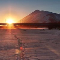 Закат на мосту :: Юрий Слюньков