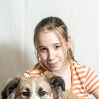 Ксюша и собака :: Серёга Марков