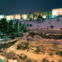 Иерусалим. Снег. Вид из Емин Моше на Старый Город. :: Игорь Герман