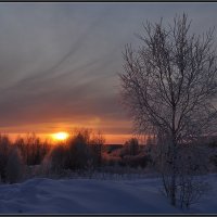 Зимнее солнце на закате :: Александр 