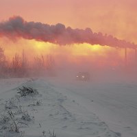 Морозный закат :: Kassen Kussulbaev