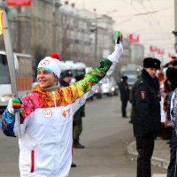 Олимпийский огонь в Чите :: Олег Прус