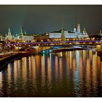 Вид на ночной Кремль, Москва :: Вера Ульянова