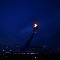 Сочи-2014. Олимпийский огонь в Небесах! :: Леонид Нестерюк