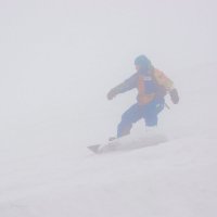 Снег туман сноуборд :: Андрей Кузнецов