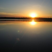 красивый закат на озере.. :: ONEGA SHVAGA