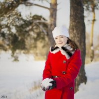 Зимняя прогулка с милой Анастасией :: Любовь Назарова