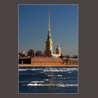 На Неве ледоход....*** .Floating of ice on the Neva... :: Александр Борисов