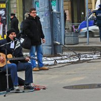 Певец на улице. :: Александр Лейкум