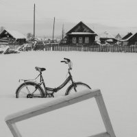 Снежный велотрек :: Сергей Шаврин