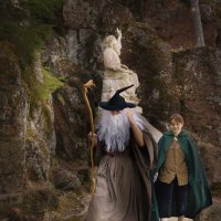 Гендальф и Фродо. :: Валерий Стогов