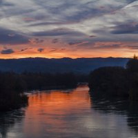 осень...закат на реке.. :: Светлана Шакирзянова