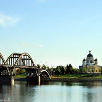 Мост через Волгу. Рыбинск :: Валерий Викторович РОГАНОВ-АРЫССКИЙ