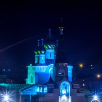 Православный храм ночью :: Михаил 