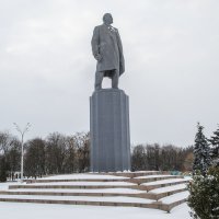 Один из крупнейших памятников Ленину на Украине, был. :: Богдан Петренко