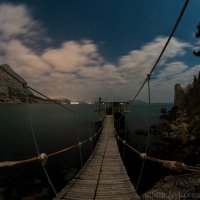 Лунная ночь у моря. :: Владимир Новосёлов