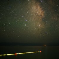 Полночь на высокогорном озере :: Дмитрий Левин